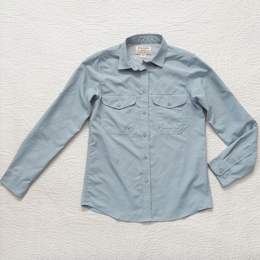 Filson Women's Twin Lakes Sport‎ Shirt 2.0, Light Blue